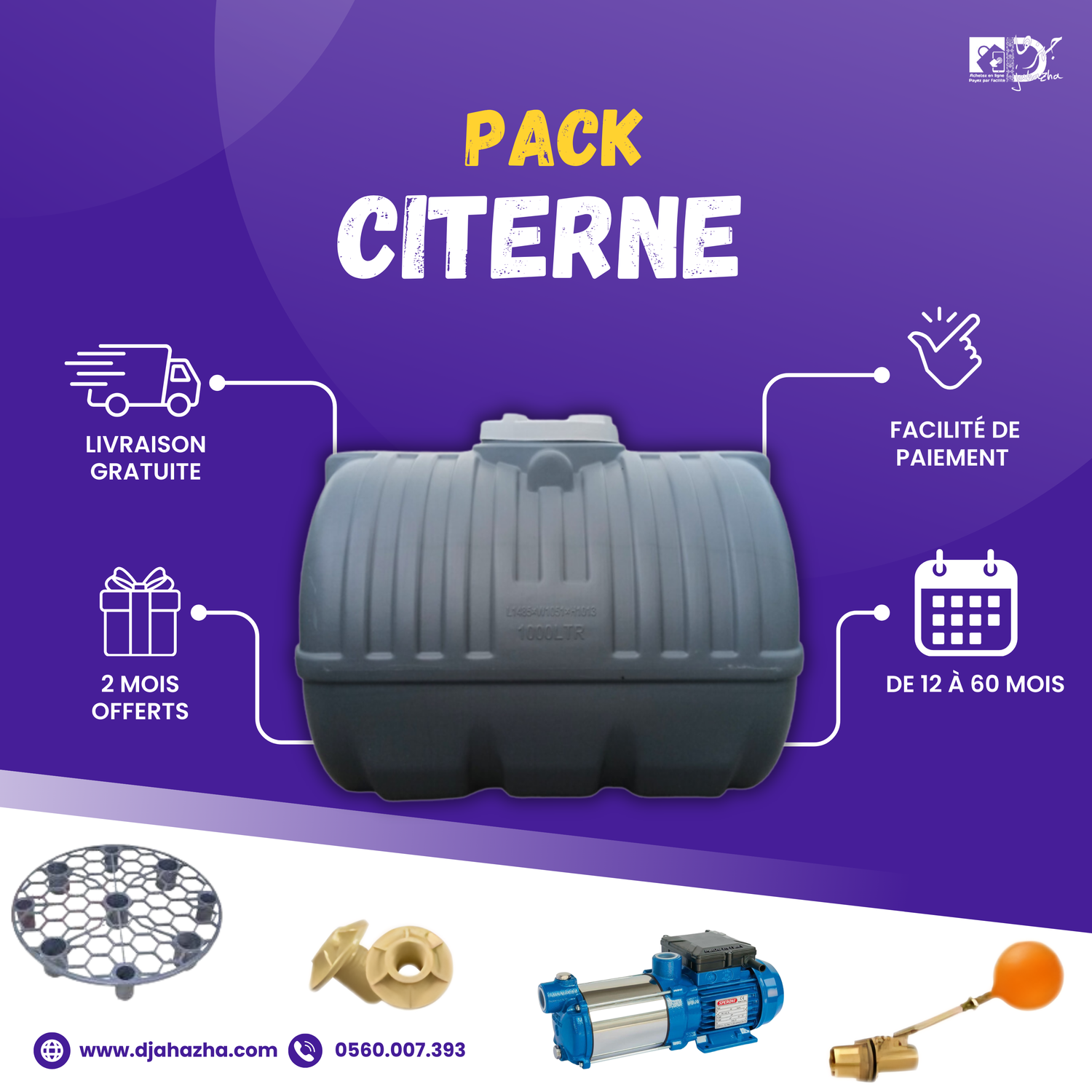 Pack Citerne - طقم الخزان